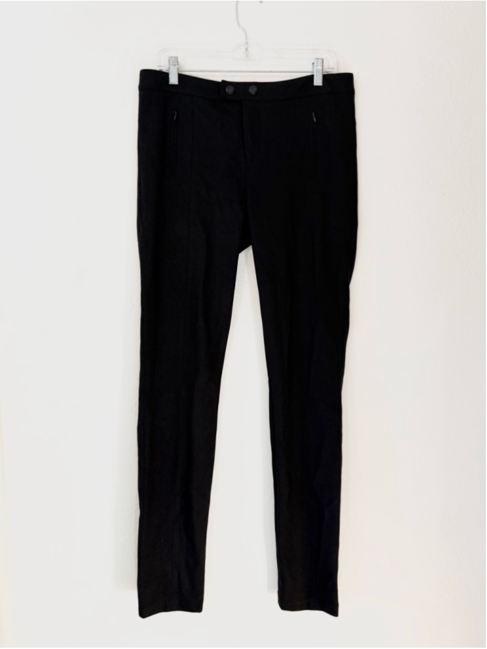 Women's Vince Black Zipper Pocket Slim Leg Trousers Size 12